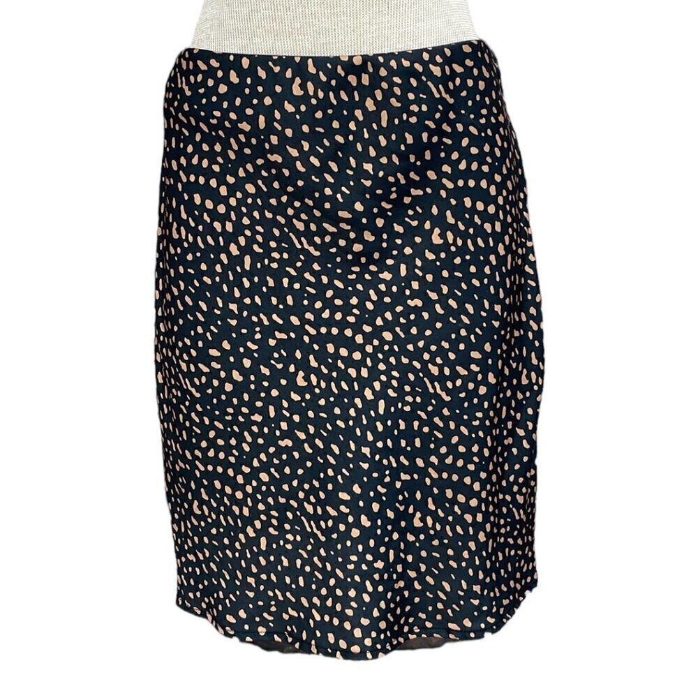 Urban Outfitters Flip Skirt Speckled Black Tan Size Medium M
